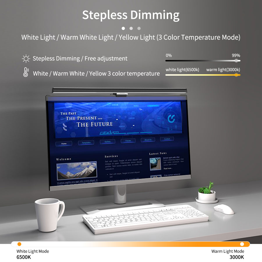 50cm Computer Monitor Light Ba - Desk Setup Lamp 评论和价格