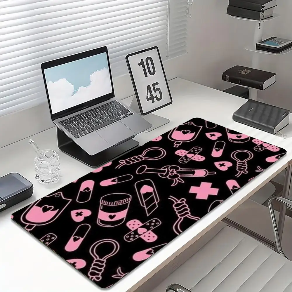 Kawaii Pink Medical Pattern Ga - Desk Setup Pc And Laptop 评论和价格