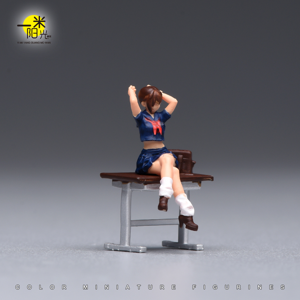 Painted Miniature 1/87 1/64 Ja - Desk Setup With Tv 评论和价格