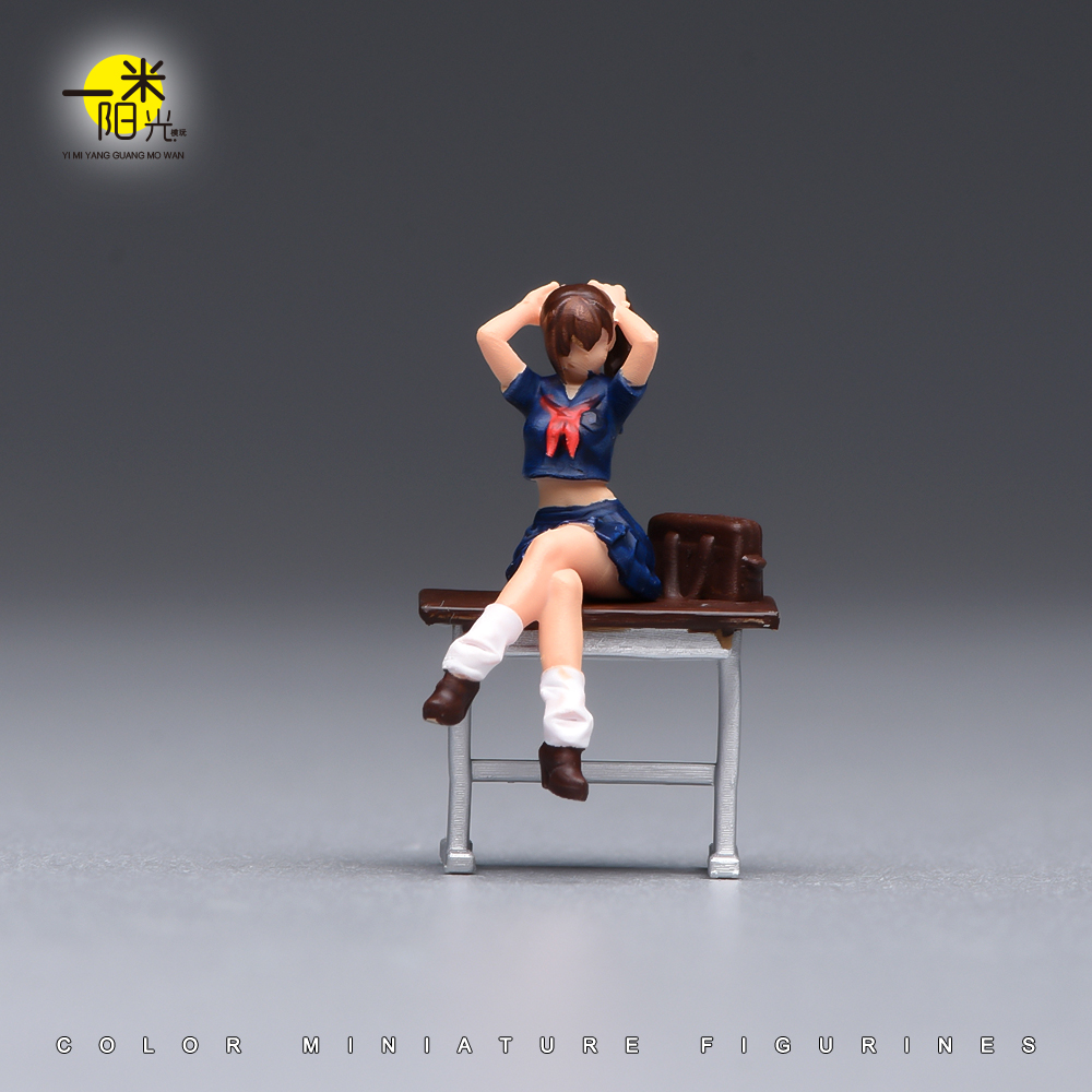 Painted Miniature 1/87 1/64 Ja - Desk Setup With Tv 评论和价格