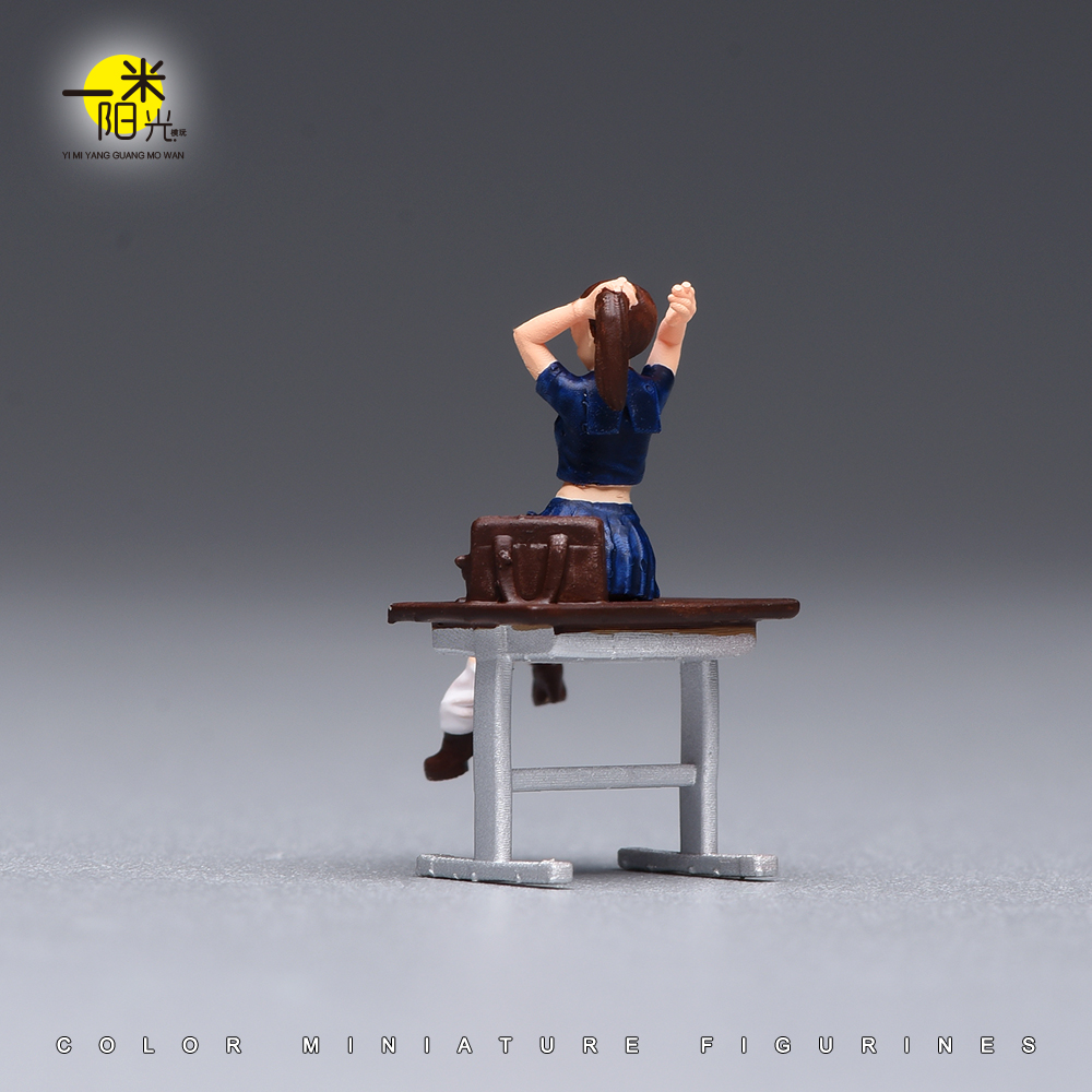 Painted Miniature 1/87 1/64 Ja - Desk Setup With Tv 评论和价格